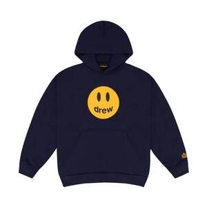 NEW DREW HOUSE men's mascot dropped shoulder hoodie in ink /navy